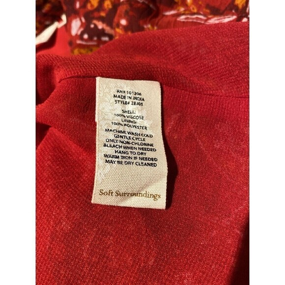 Soft Surroundings Cheyla Paisley Print Button Down Top Size Medium - Picture 6 of 6